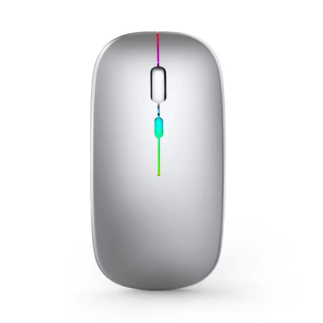 Wireless Rechargeable Mouse for Laptop Computer - Long Battery Life Silent Long Lasting Computer Mouse for Office Use