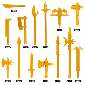 Moc Nhựa Gạch Thời Trung Cổ Quân Đội Người Lính Phụ Kiện Armor Lá Chắn Thanh Kiếm Cho Lắp Ráp Con Số Xây Dựng Khối Đồ Chơi Trẻ Em - Product Image 6