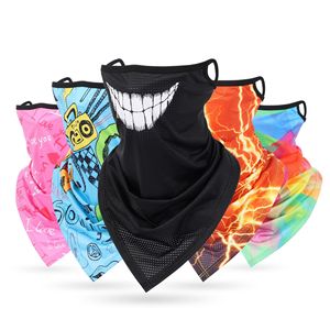 Pañuelo Triangular para Colgar del Hombro, Malla Elástica Transpirable, Bragas de Cuello para Deportes al Aire Libre, Ciclismo, Pesca, Protección Solar, Máscara Facial Sólida - Product Image 5
