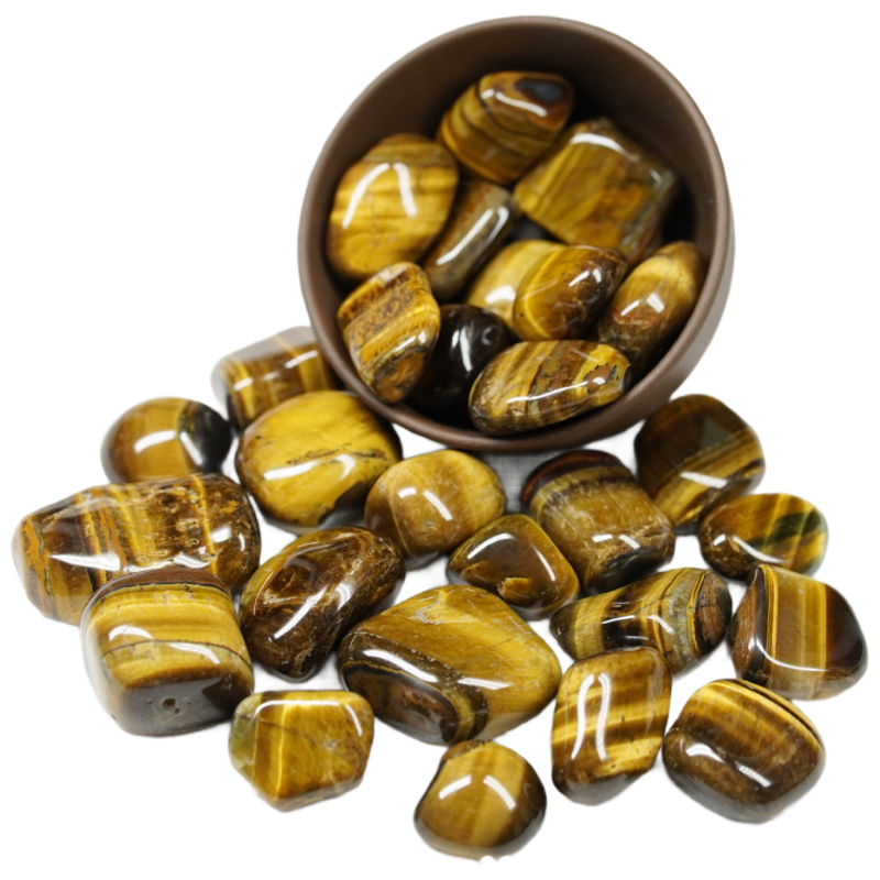 Oeil de tigre jaune 15-2cm 100g