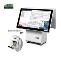 Sistem POS Cloud Pembayaran All-in-One ABS Model 6000 Sistem Jendela Pemeriksa Harga Mesin Kasir Resolusi 1920x1080 Garansi 1 Tahun