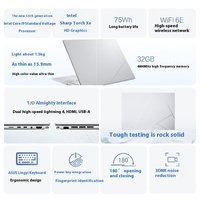 ASUS Zenbook 14 "2.5K Intel Core I9 Evo, kinerja tinggi ultra ramping ringan dan daya tahan baterai lama untuk bisnis