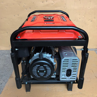 Générateur d'essence portable monophasé 5 kW 4 temps de haute qualité et à bas prix avec réservoir de carburant de 25 L, écologique pour la maison et le camping