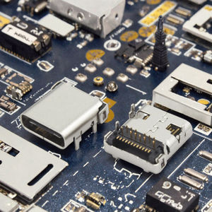 Разъем ZhuSun Jack <span class=keywords><strong>USB</strong></span> 3.1 Type-C (гнездо), фронтальный, DSC-0083, материал LCP, длина 0.5 м - Product Image 3