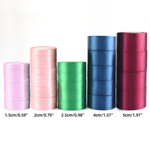 Hot Bán Tùy Chỉnh In 100% <span class=keywords><strong>Polyester</strong></span> Satin Ribbon Rắn Màu 4Cm Cuộn Cho Món Quà Bọc - Product Image 6