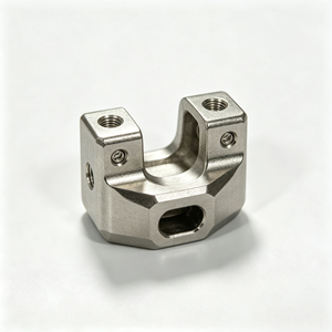 CNC for Machined Aluminum <b>U</b>-Shaped Bracket Precision Milling Medical Equipment Connector <b>Clamp</b> Multi-Threaded Mounting Holes - Product Image 1
