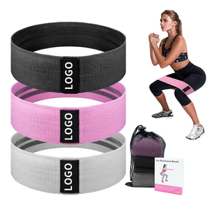 Bandes de Résistance Personnalisées pour les Jambes – Élastiques de Fitness, Yoga et Exercice – Bandes en Tissu pour la Maison et la Salle de Sport - Product Image 4