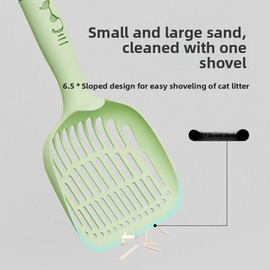 Plastic Long Handle Cat Litter <strong>Scoop</strong> Large Size Fine Holes Cat <strong>Poop</strong> <strong>Scoop</strong> - Product Image 3