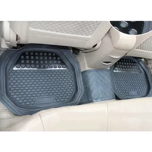 Floor Mat Car All Weather Universal Customized 4 Pcs Colorful Rubber Car Floor Mat