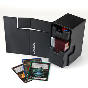 Étui à cartes en PU noir <span class=keywords><strong>Spiderman</strong></span> durable et anti-décoloration, flexible pour l'organisation de jeux de cartes à collectionner - Product Image 4