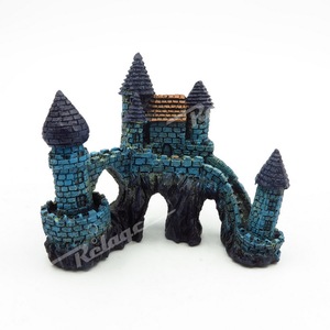 Grote Kasteel Aquarium Decoraties Voor Aquarium, Aquarium Ornament Aquatic Grotten Verbergen Hut - Product Image 4