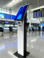 Kiosque de paiement tactile sur pied, mini borne de commande et de paiement libre-service pour tickets de parking, restaurants et gestion des files d'attente