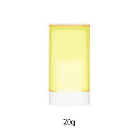 Bâton de déodorant de bouteille de pommade rotative à poussoir à main blanc jaune vert personnalisé 15g/30g/50g/75g vente en gros