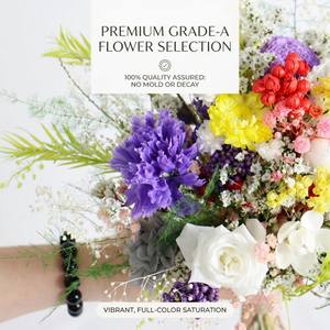 Centre <span class=keywords><strong>de</strong></span> table esthétique <span class=keywords><strong>de</strong></span> luxe en fleurs séchées pour la décoration intérieure, arrangement floral tropical moderne - Product Image 3