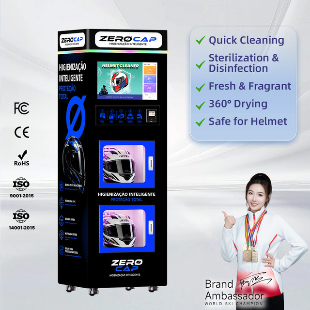 Automatic Motorcycle Bike Mini Dry Helmet Cleaning Vending Machine and Shoe to Steam Vendo Clean Bending Upi Cheap India Price