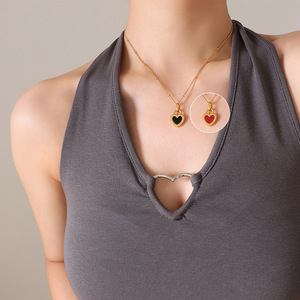 18K chapado en oro a prueba de agua de moda 11:11 ángulo número collar de joyería de acero inoxidable al por mayor - Product Image 4