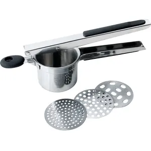 Muti-Functie Aardappelstamper Handleiding Roestvrij Staal Fruit Squeezer Rijst Chopper Mixer Presser Met 3 Stijl Mesher