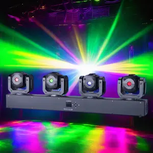 AOPU 4-Head 3IN1 RGB Moving Head Laser Stage Lights for Disco Bar for Stage Lighting Effects