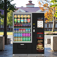 Distributeur automatique de boissons chaudes et froides JAS, refroidissement par compresseur, café/thé/lait/jus instantané, système de paiement par pièces