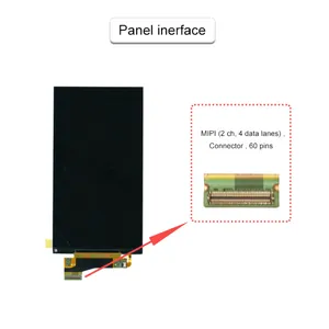 Panel LCD 4K de 5,5 pulgadas, pantalla UHD 2160x3840 con placa controladora de pantalla Mipi para aplicación de impresora 3D