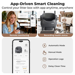 Caja de Arena Inteligente para Gatos, Nueva de Fábrica, sin Olor, Controlada por Aplicación, con Sensores de Seguridad Dobles, Diseño Abierto, Autolimpiable - Product Image 6