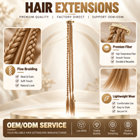 Extensions de cheveux synthétiques bouclés Pixie personnalisées par le fabricant – Options de tresses pour les acheteurs de produits de beauté