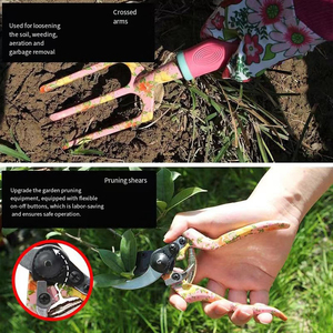 Ensemble <span class=keywords><strong>d</strong></span>'outils <span class=keywords><strong>de</strong></span> jardinage pour femme au design mignon, outils <span class=keywords><strong>de</strong></span> jardinage imprimés <span class=keywords><strong>de</strong></span> fleurs - Product Image 5
