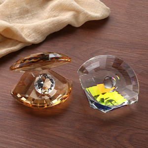 Novedad, Adornos de Cristal Coloridos, Diseño Moderno y Simple, Caja de Regalo, Decoración de Cristal para Muebles de Sala de Estar, Decoración de Conchas - Product Image 2