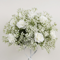 Grandes fleurs artificielles classiques, bouquet de fleurs artificielles au toucher réel pour centre de table de mariage, fête, décoration de la maison et de la table
