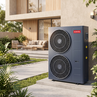 Pompa Panas Air ke Air R32 Grosir Harga Murah Villa Pendingin Pemanas Air 45KW 15P Smart Wifi Hydronic Monobloc EVI