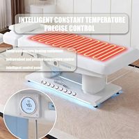 Table de massage électrique professionnelle de luxe moderne pour spa et salon, avec contrôle à un bouton, idéale pour esthéticiennes, soins du visage et extensions de cils