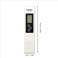 Testeur d'eau numérique TDS portable blanc TDS-01 haute précision 0.1-9999 plage de conductivité eau du robinet purifiée domestique