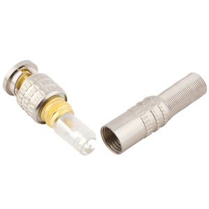 BNC Connector Male Connector Solderless Tape Screw RG59 Coaxial for CCTV <b>Camera</b> - Product Image 2