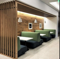 Mobilier de projet pour restaurant, café, bar, restaurant de hamburgers, club KTV, restaurant en velours, banquette modulable