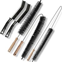 Kit de nettoyage pour conduit de sèche-linge – Ensemble de brosses flexibles pour conduit de sèche-linge avec 2 brosses pour fentes – Outil de nettoyage pour filtres anti-peluches des conduits de sèche-linge