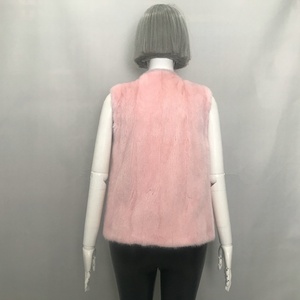 Gilet <span class=keywords><strong>di</strong></span> Lusso Invernale da Donna in Pelliccia <span class=keywords><strong>di</strong></span> <span class=keywords><strong>Visone</strong></span> Senza Maniche con Caldo Bordo Corto in Pelliccia Taglie Forti All'Ingrosso - Product Image 3