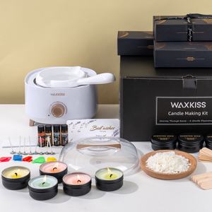 Waxkiss Premium Diy Starter Making <b>Candle</b> Making Kit for Adults, <b>Candle</b> Making Supplies with Digital Soy Wax Melt Warmer - Product Image 1