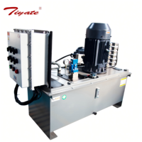 Groupe hydraulique refroidi par eau en coffret antidéflagrant externe avec boîtier étanche pour unité de puissance hydraulique de treuil à axe