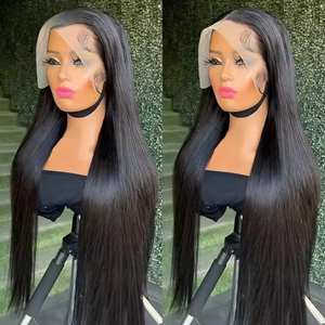 Peluca de encaje HD 13x6 de cabello virgen Remy vietnamita, 180 200 250, transparente, lisa, larga, de cabello humano, <span class=keywords><strong>en</strong></span> oferta - Product Image 4