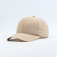 Maßgefertigte Sportliche Wasserdichte 6-Panel Baseballkappe Atmungsaktive Golfmützen
