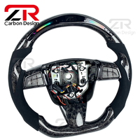 Volant de course LED personnalisé en fibre de carbone forgée et daim amélioré pour Cadillac CTS, CTS-V, XTS, SRX, ATS, CT6
