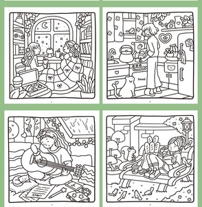 Libro de <span class=keywords><strong>Colorear</strong></span> <span class=keywords><strong>para</strong></span> Niños con 2 Estilos: Animales Marinos y Amigos Acogedores, Patrón de <span class=keywords><strong>Dibujos</strong></span> Animados, Libro de Ejercicios de Dibujo de Líneas Simples <span class=keywords><strong>para</strong></span> Niños Pequeños y Educación en Casa - Product Image 6