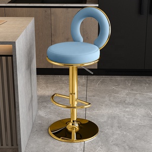 <span class=keywords><strong>Chaise</strong></span> de <span class=keywords><strong>bar</strong></span> meubles de comptoir nordiques en métal cuir pivotant en cuir chaises de cuisine de luxe modernes en or tabouret de <span class=keywords><strong>bar</strong></span> <span class=keywords><strong>pour</strong></span> <span class=keywords><strong>table</strong></span> de <span class=keywords><strong>bar</strong></span> - Product Image 3
