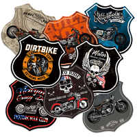Letrero de Chapa de Estaño Retro Publicitario Vintage Personalizado al por Mayor con Impresión UV, Escudo de Metal para Motocicletas y Autos Antiguos, Póster de Estilo Retro