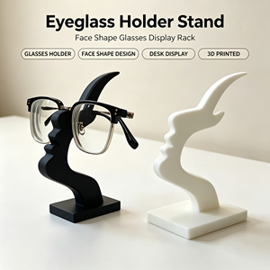 Soporte para Gafas con Forma de Rostro, Exhibidor Creativo para Lentes, Impreso en 3D, para Hogar y Oficina - Product Image 1