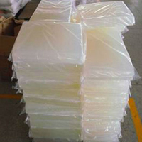 Base de savon transparente à faire fondre et à couler, faite à la main, à base d'huile de coco naturelle végétalienne, d'huile d'olive et de beurre de karité, fournie directement par l'usine