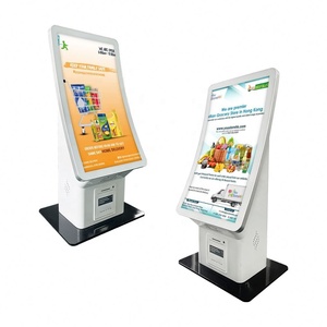 Kiosco de autoservicio con pantalla capacitiva de 23.6'' para aceptación de billetes personalizados, impresión de vouchers y mostrador de pago. - Product Image 1