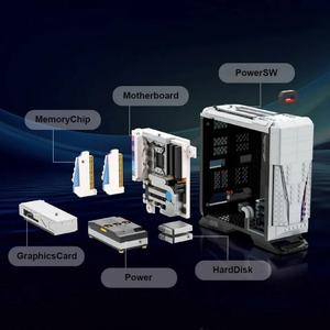 Série de blocs de construction de PC de jeu les plus vendus, modèles créatifs d'hébergement de PC, jouets de puzzle en briques, emballés en gros, OEM - Product Image 6