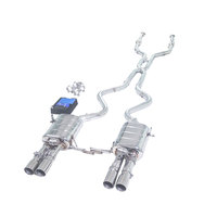 Système d'échappement pneumatique haute performance avec soupape, applicable aux BMW M3 M4 E90 E92 E93 4.0L V8 2007-2013, avant, intermédiaire, arrière, cat-back.