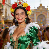 Masque de mascarade Mardi Gras pour filles et femmes, perles de mascarade, bijoux de carnaval de la Nouvelle-Orléans pour femmes, boucles d'oreilles